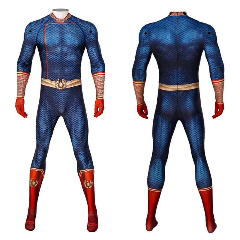 The Boys Season 4 Cosplay Homelander Costume Jumpsuit Cape Outfit