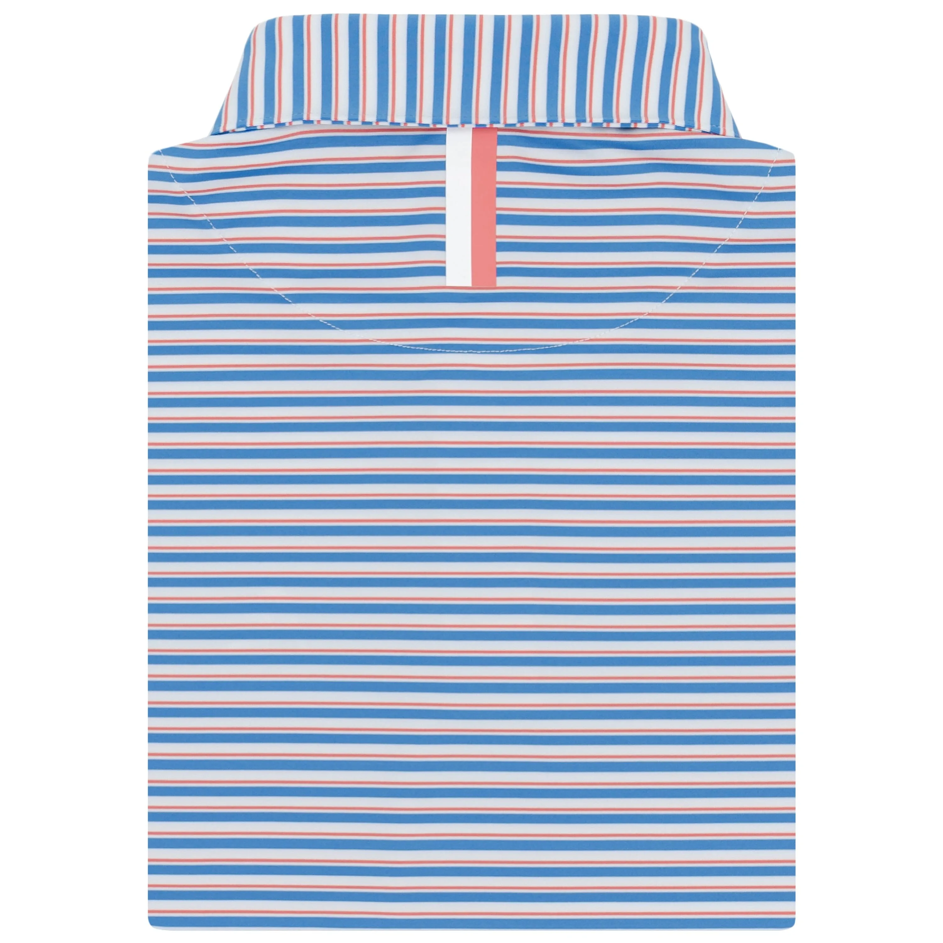 The Cape Stripe | Performance Polo | The Cape Stripe - Caicos Blue/Washed Red/White