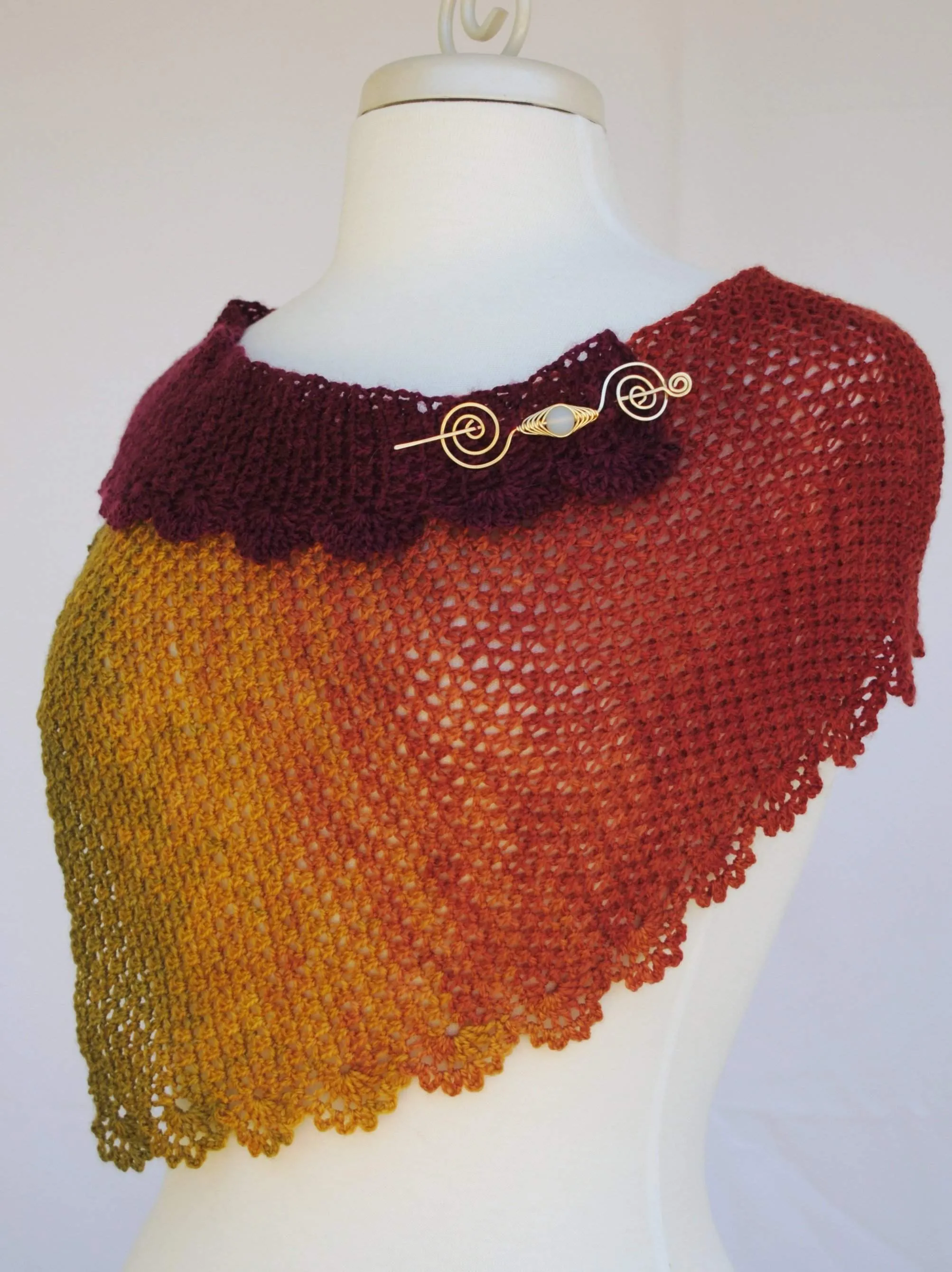 Twisted Minstrel Crochet Shawl Pattern PDF Download