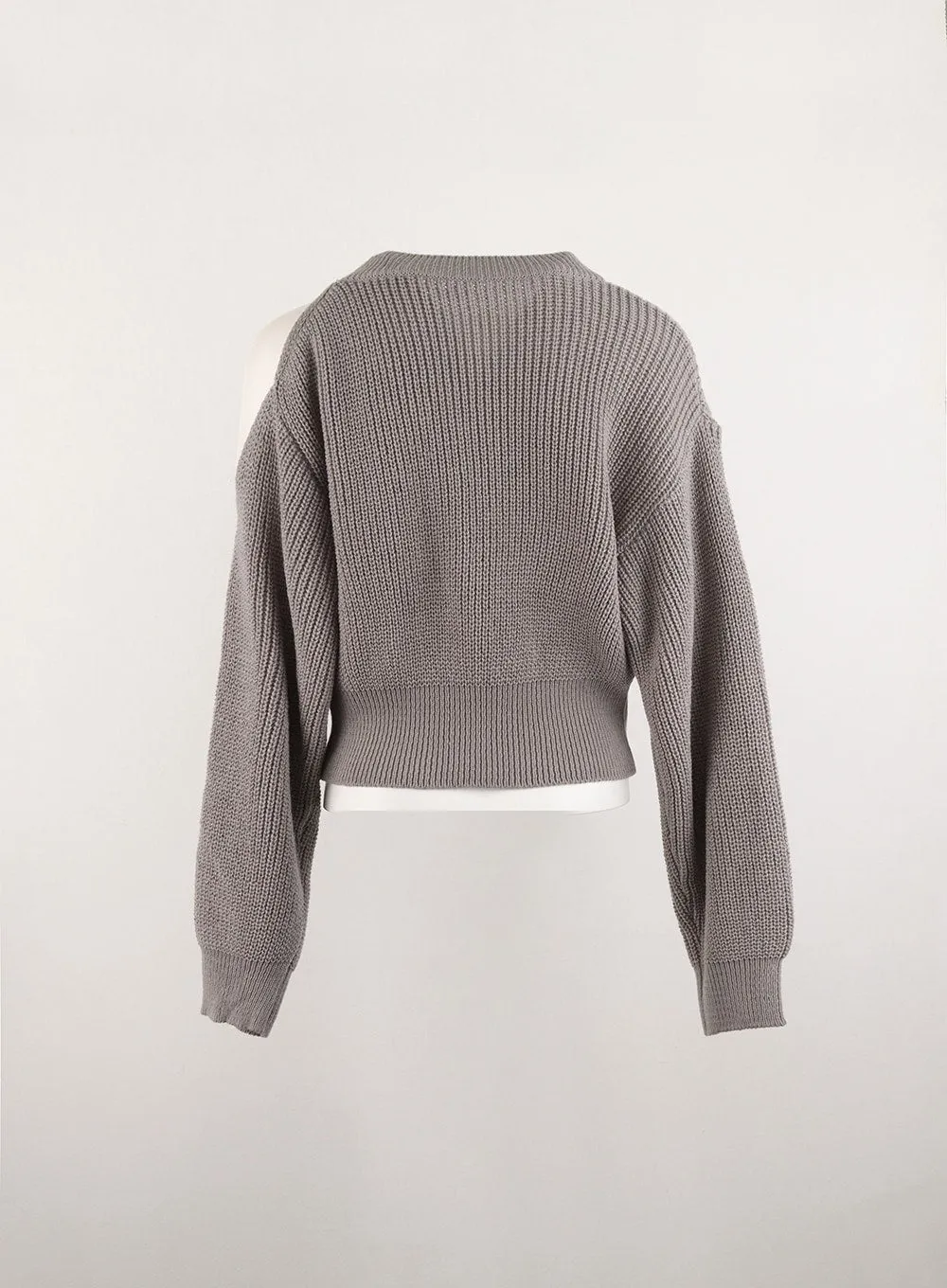 Unbalanced Opening Shoulder Knit Sweater OD308