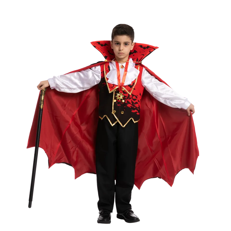 Vampire Costume Cosplay (Red)- Child