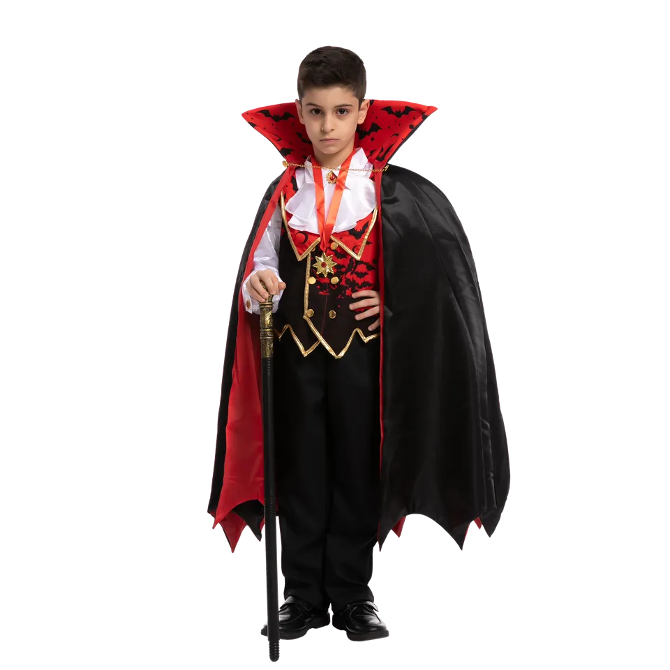 Vampire Costume Cosplay (Red)- Child