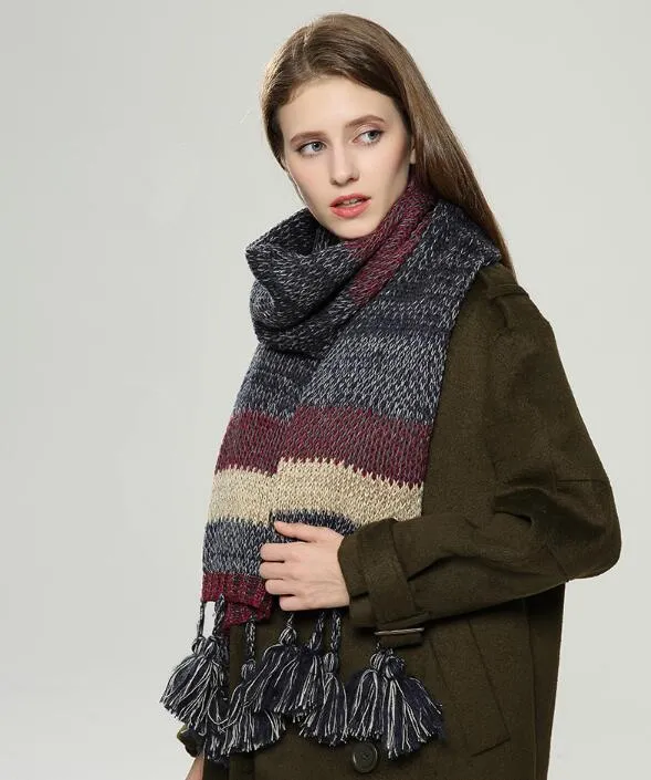 VIGROCK Stylish Patchwork Scarf for Women