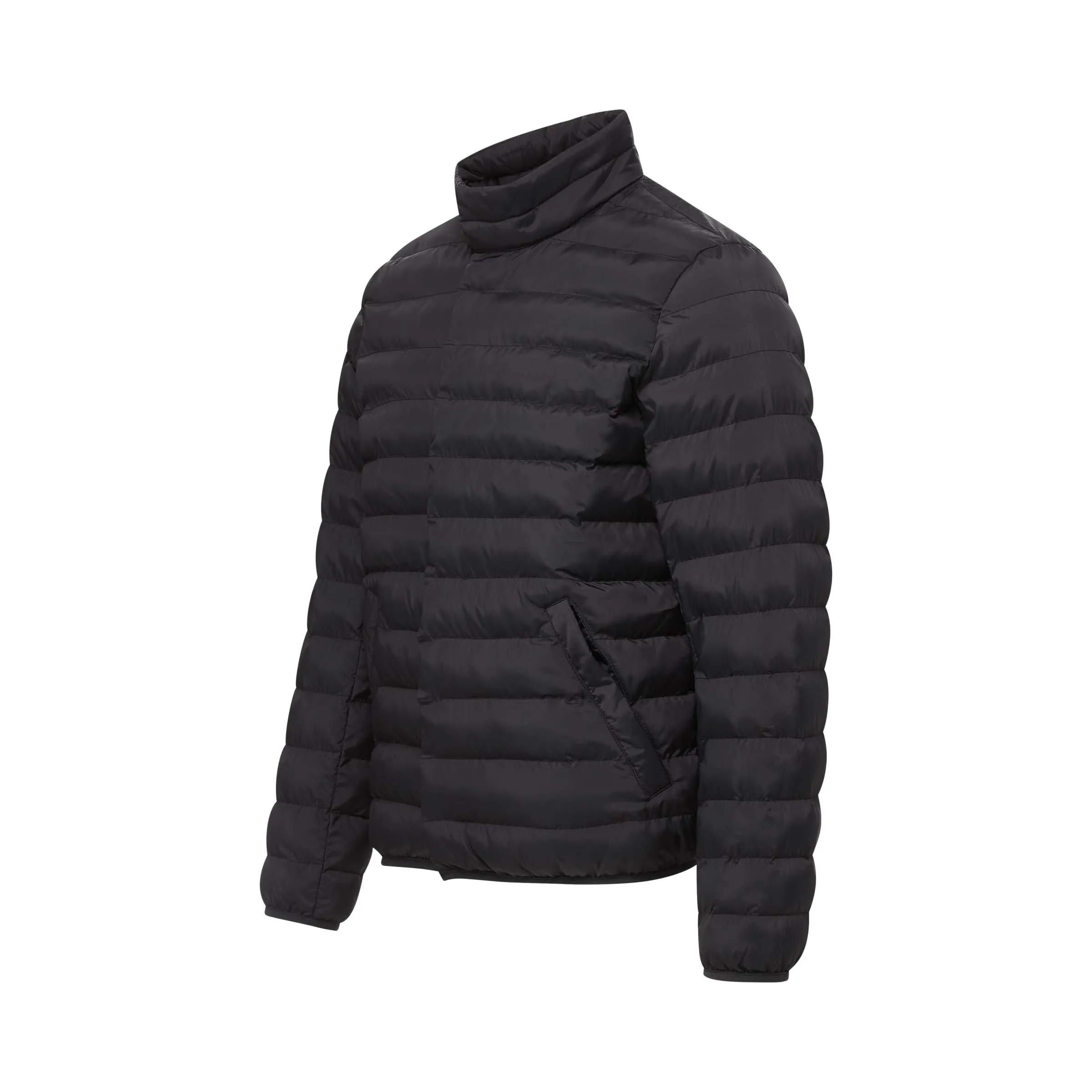 Weatherproof x MagnaReady Magnetic Front Water-Resistant Puffer Jacket in Black