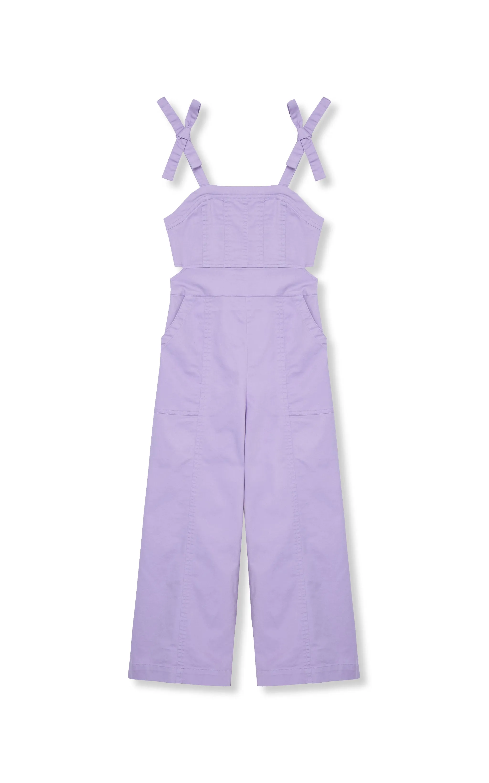 Wide Leg Cutout Overall | 7-16