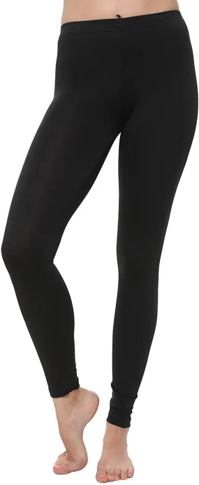 Women Thermal Underwear Base Layer Leggings with Soft Fleece; Ladies Lightweight Long Johns