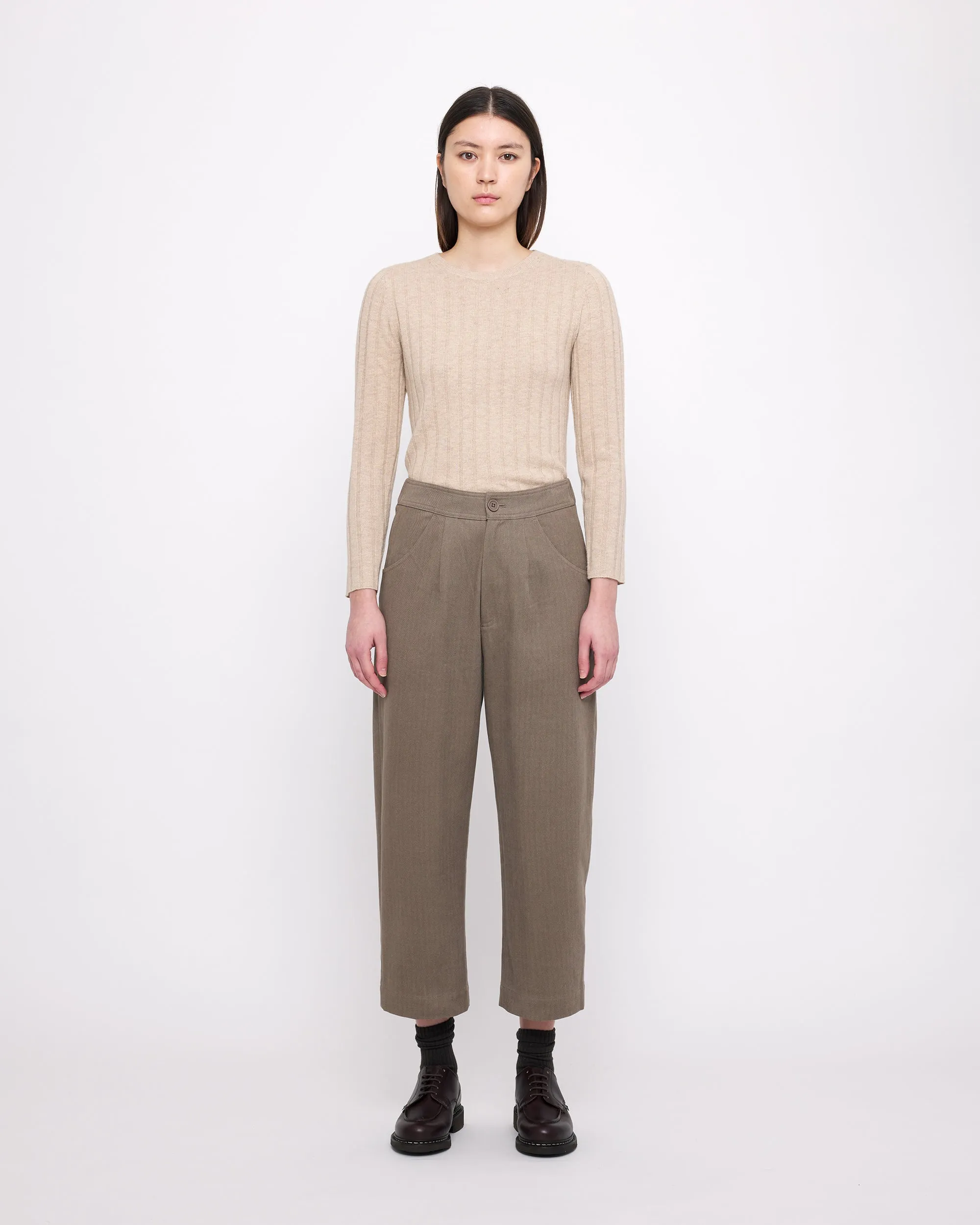 Yak Ribbed Long Sleeves- FW24 - Desert Sand