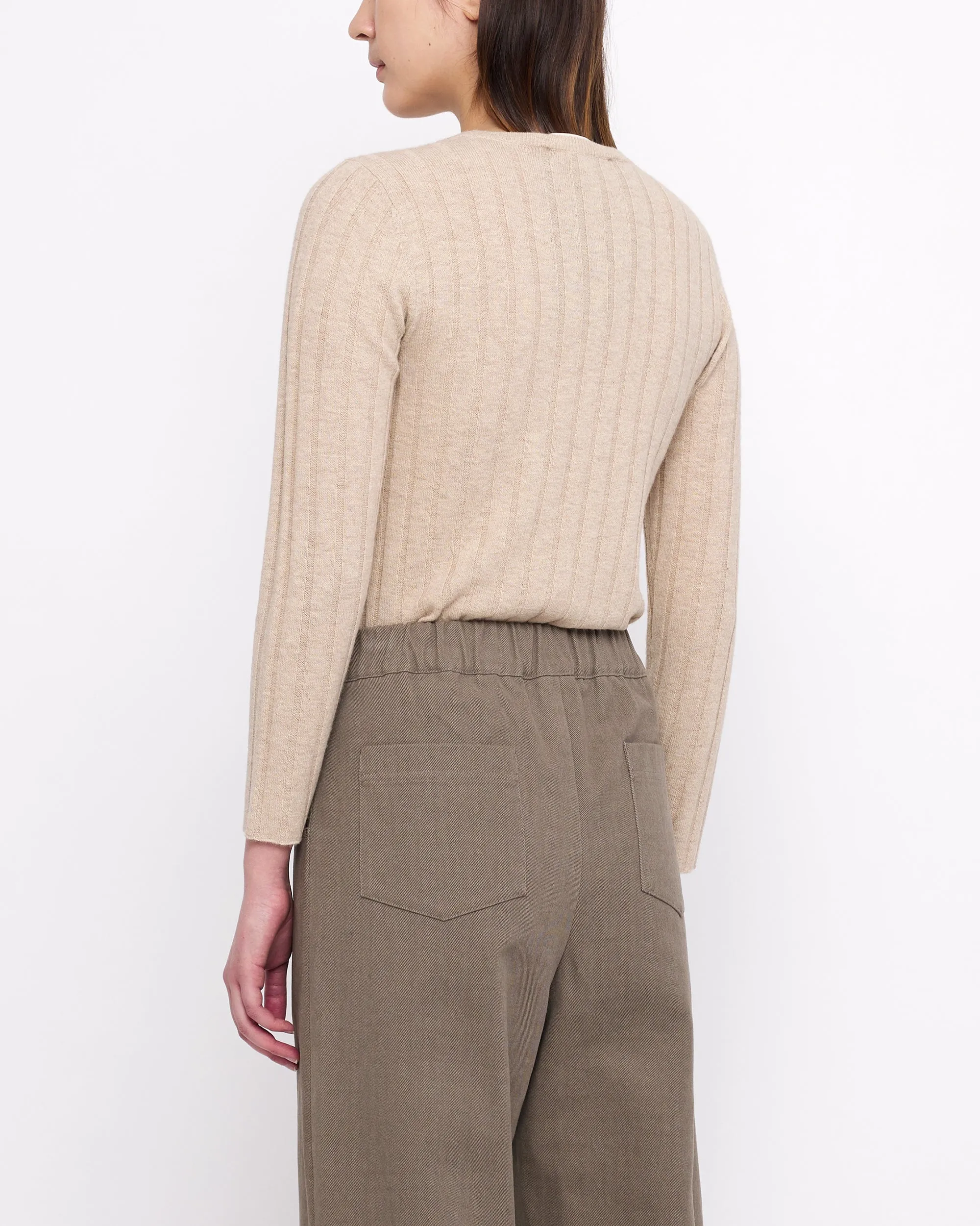 Yak Ribbed Long Sleeves- FW24 - Desert Sand