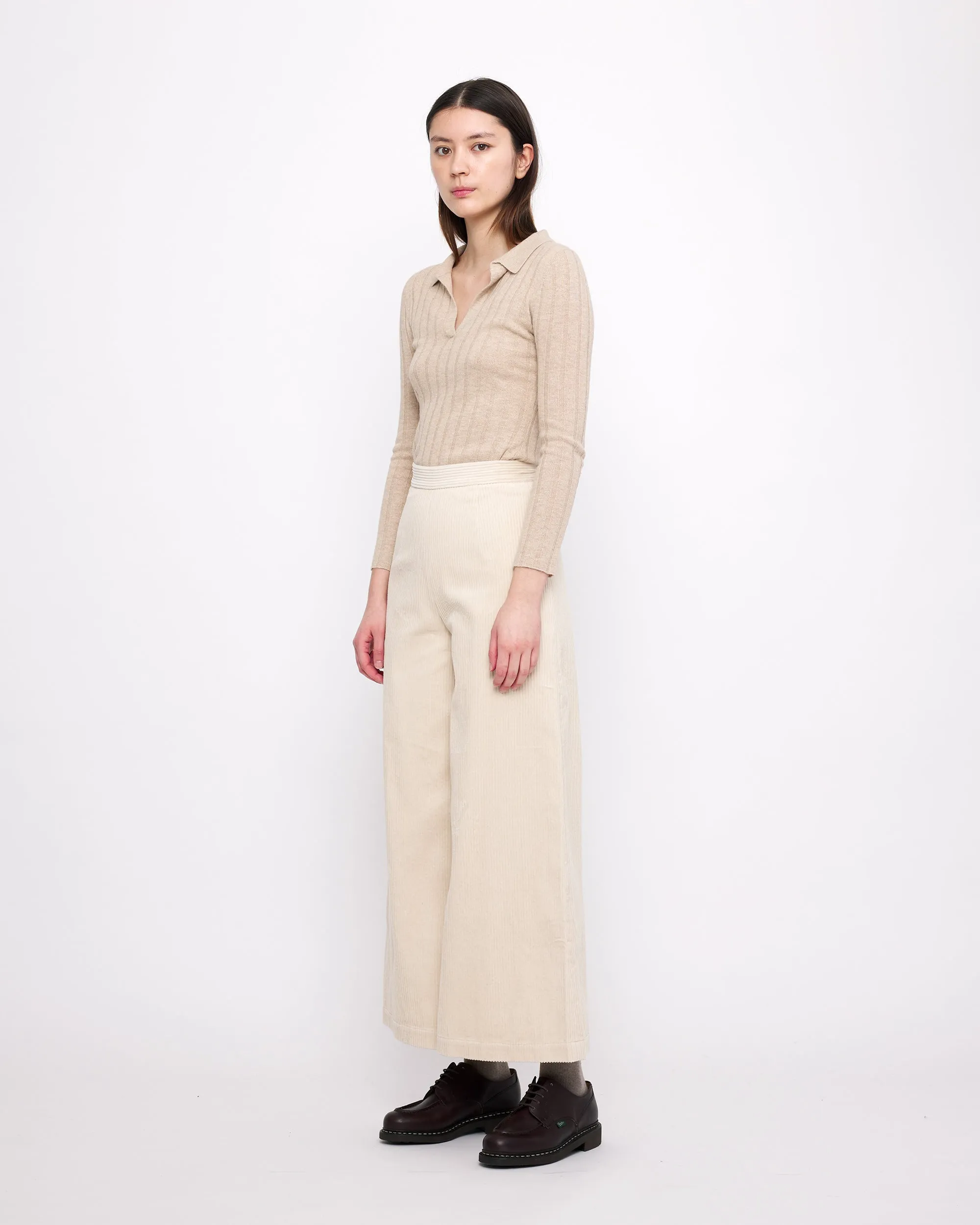 Yak V-Neck Long Sleeves - FW24 - Desert Sand